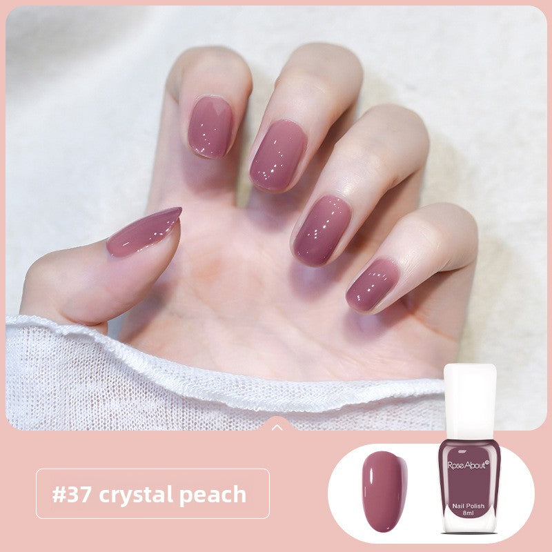 Strippable water-based nail polish