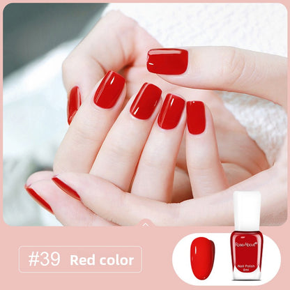 Strippable water-based nail polish