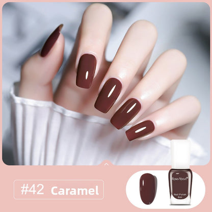 Strippable water-based nail polish