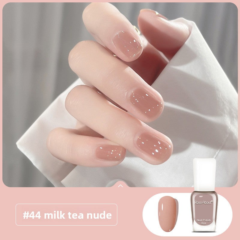 Strippable water-based nail polish