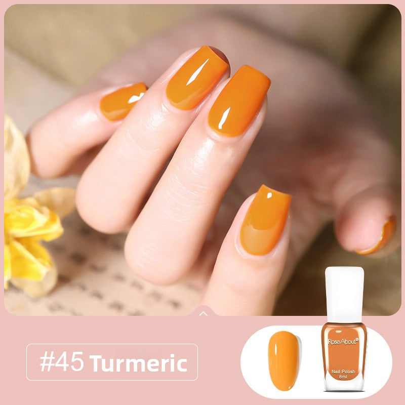 Strippable water-based nail polish
