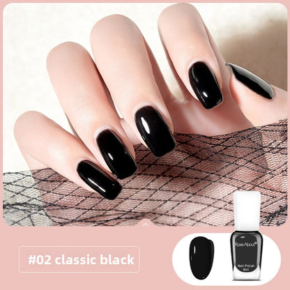 Strippable water-based nail polish