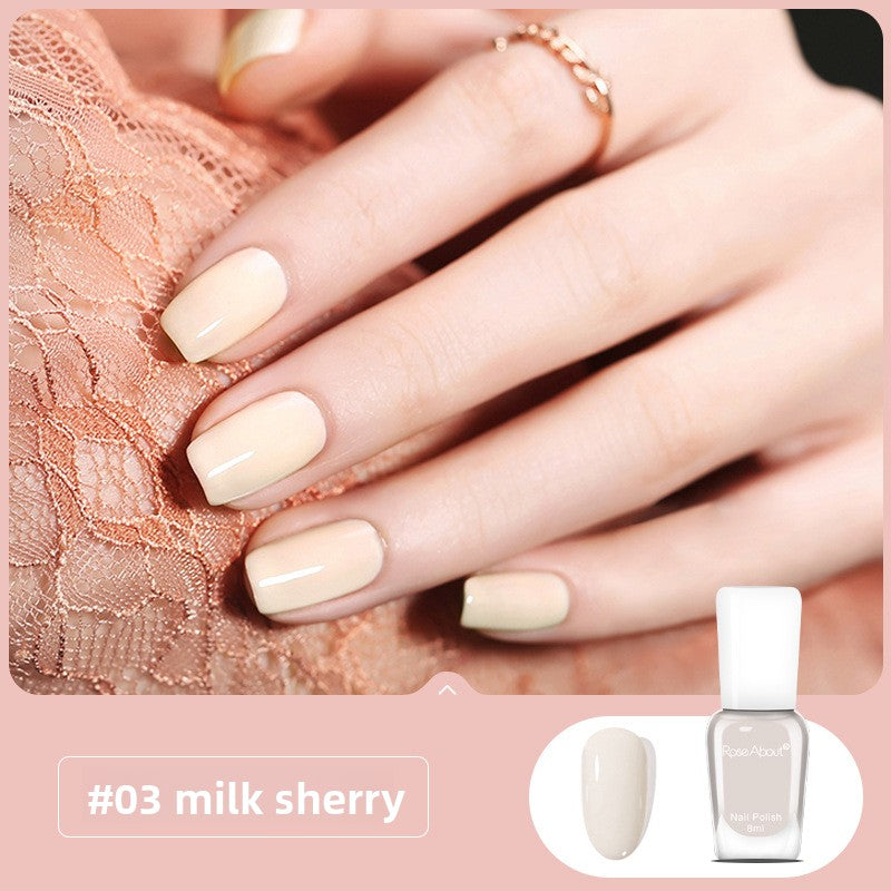 Strippable water-based nail polish