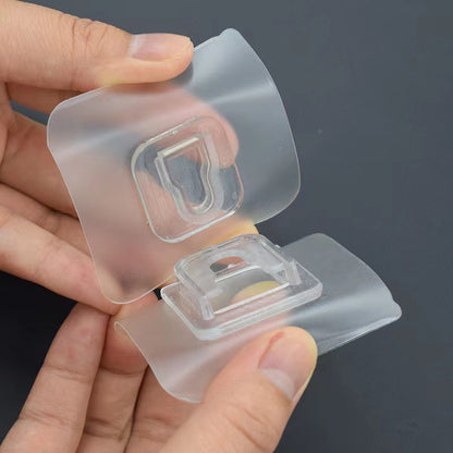 Strong adhesive hooks, no trace left