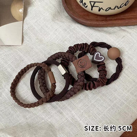 Strong and durable large intestine hair band with a rope attachment