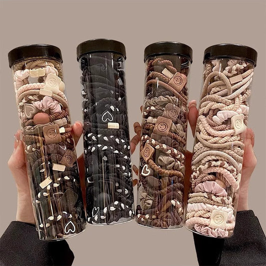 Strong and durable large intestine hair band with a rope attachment