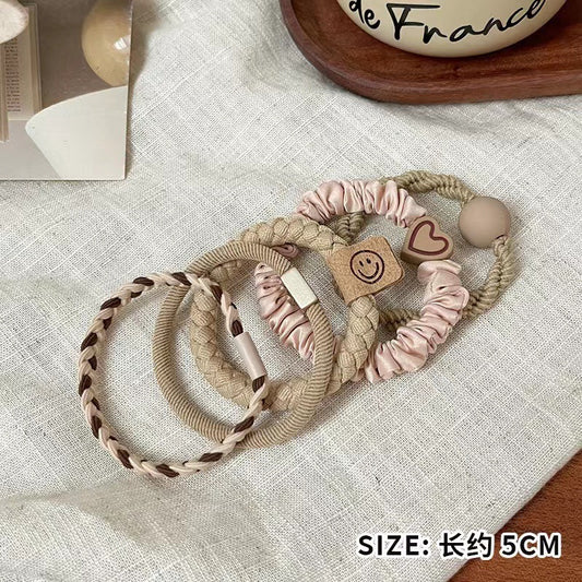Strong and durable large intestine hair band with a rope attachment