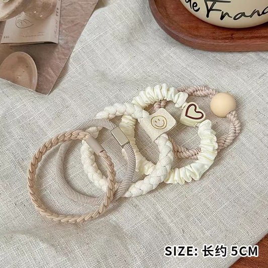 Strong and durable large intestine hair band with a rope attachment