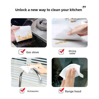 Strong Oil Removal Kitchen Wet Wipes, Disposable Non-woven Cleaning Wipes for Range Hood and Surfaces