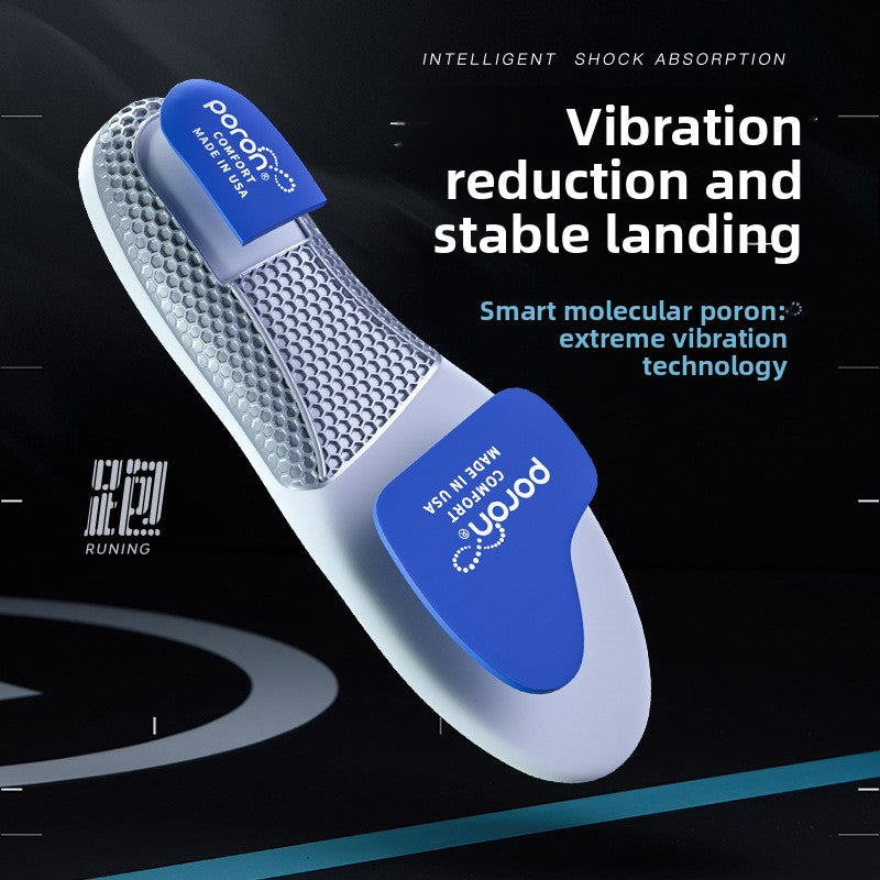 Strong shock-absorbing insole for sports shoes