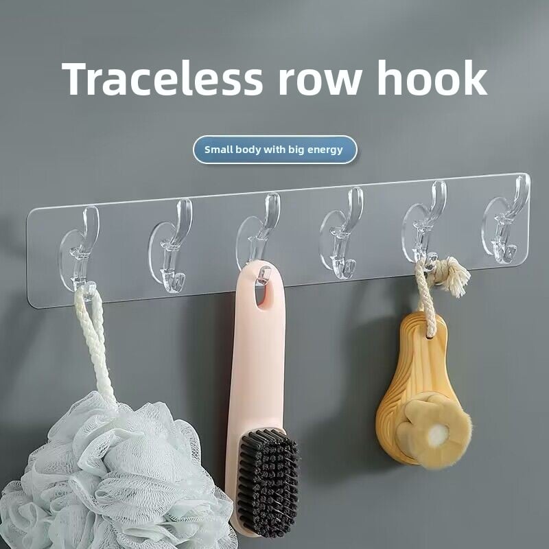 Strong Transparent Hooks for Bathroom and Kitchen