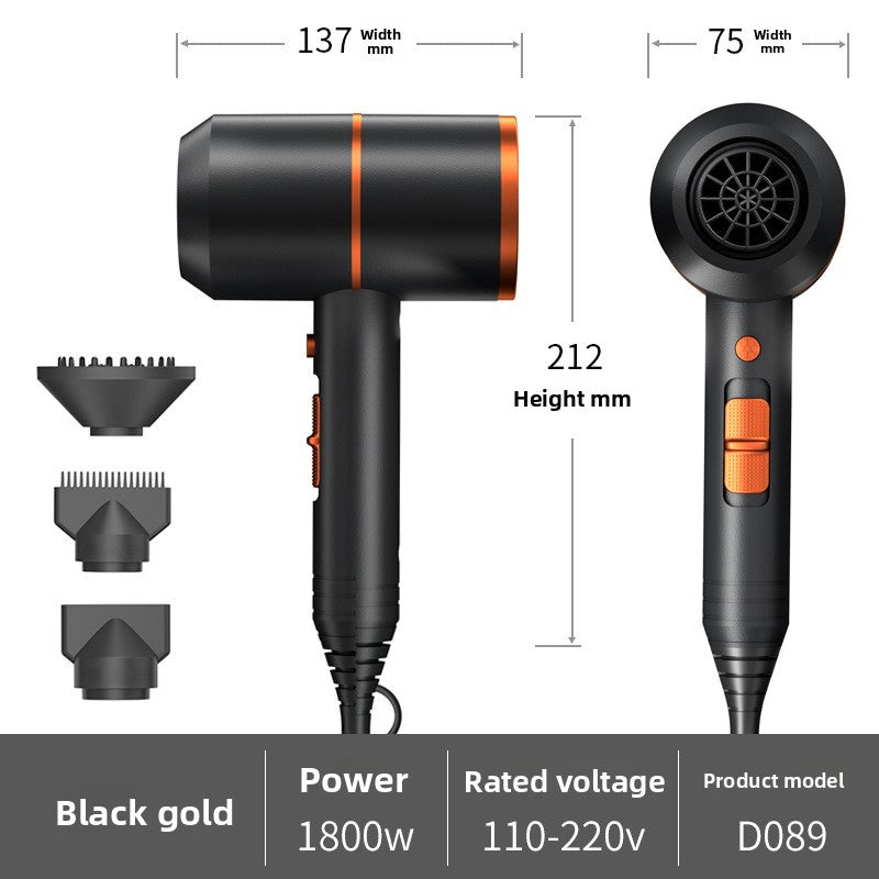 Strong wind force hair dryer