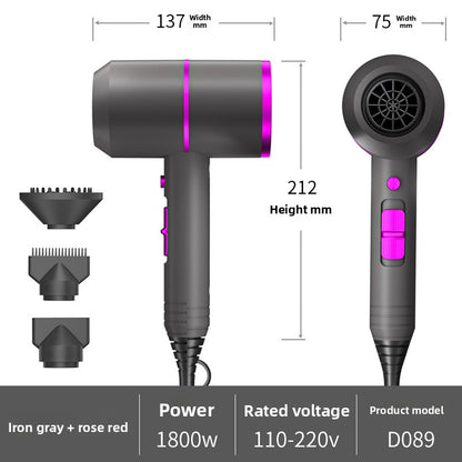 Strong wind force hair dryer