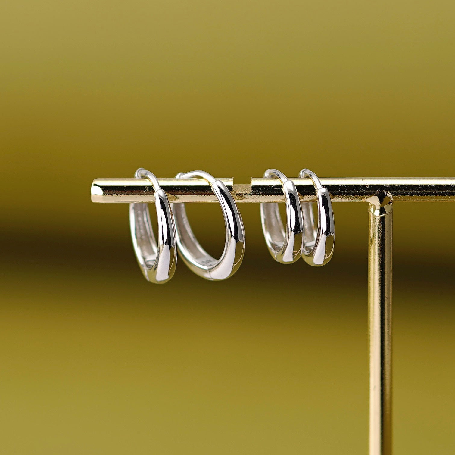 Stud hoop earrings for Women