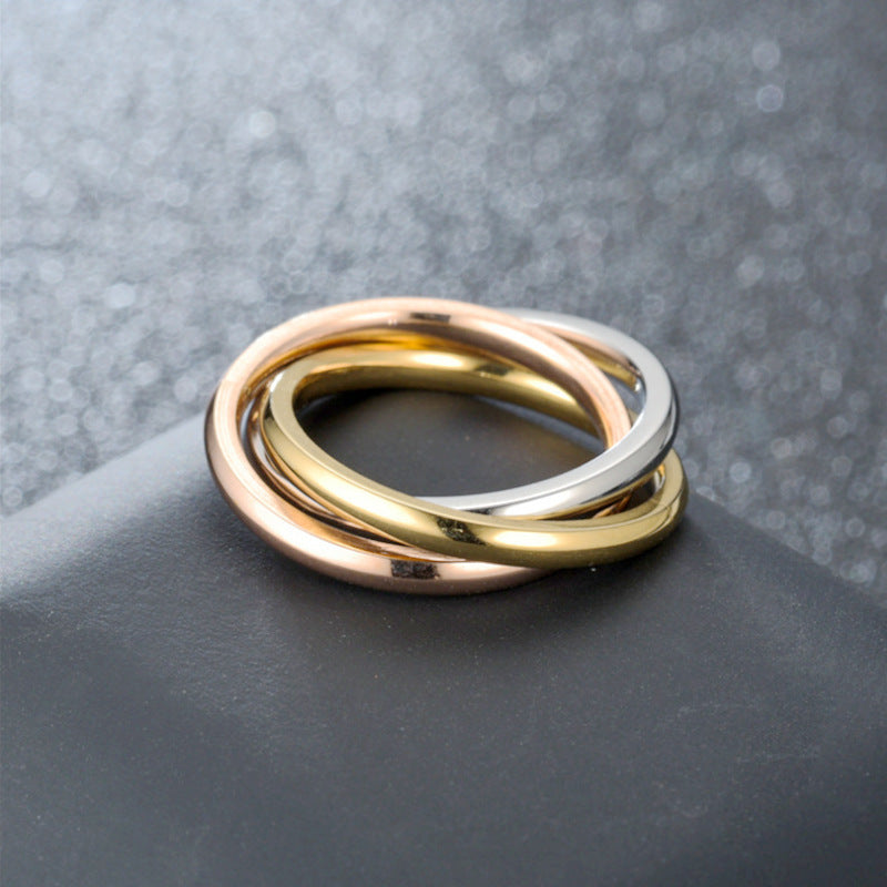 Stud-style couple ring