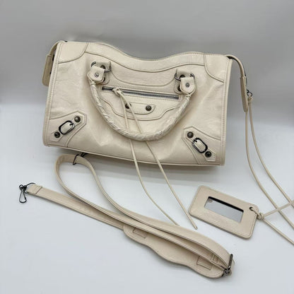 Studded Biker Shoulder Crossbody Handbag