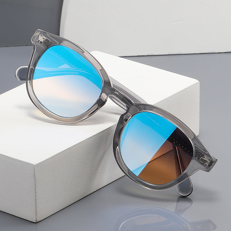 Studded Retro Round Sunglasses