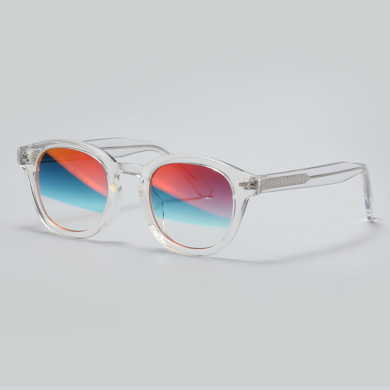 Studded Retro Round Sunglasses