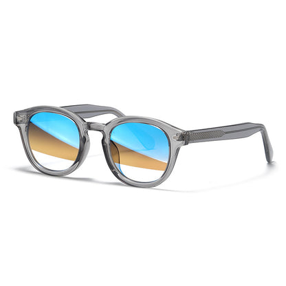 Studded Retro Round Sunglasses