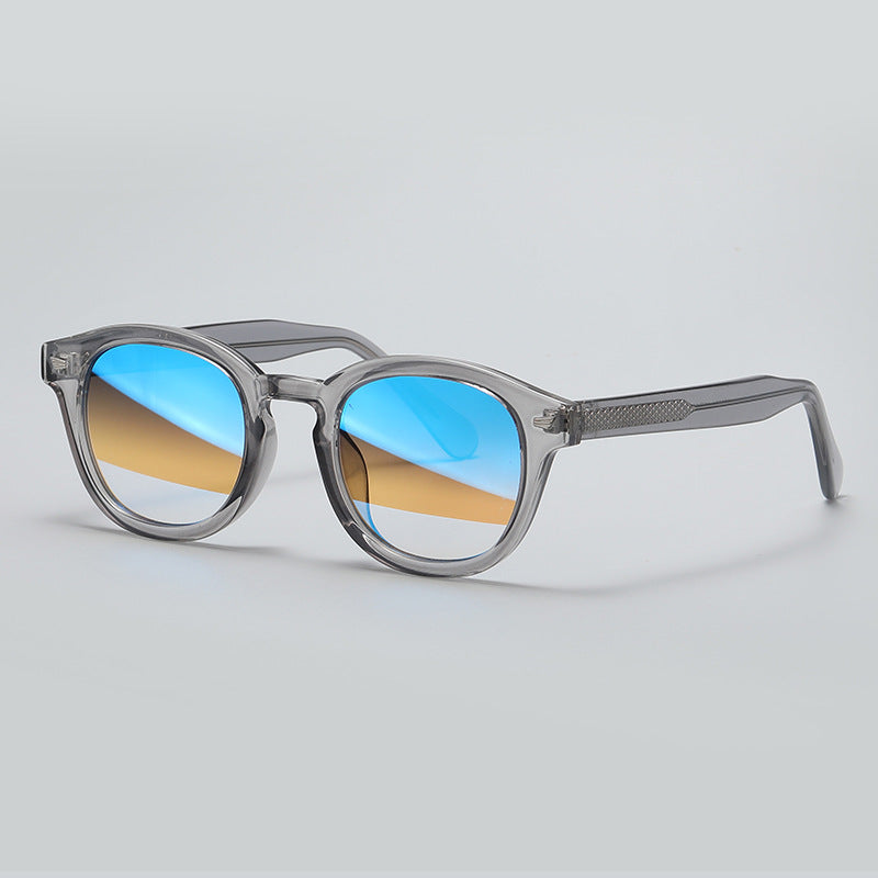 Studded Retro Round Sunglasses