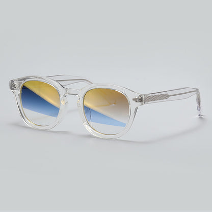 Studded Retro Round Sunglasses