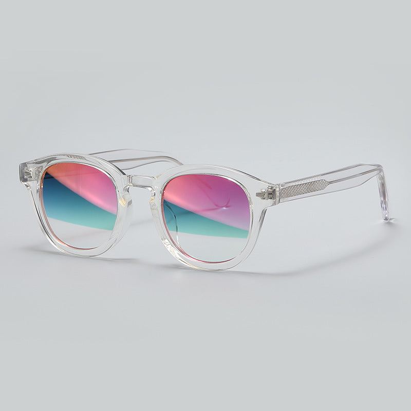 Studded Retro Round Sunglasses