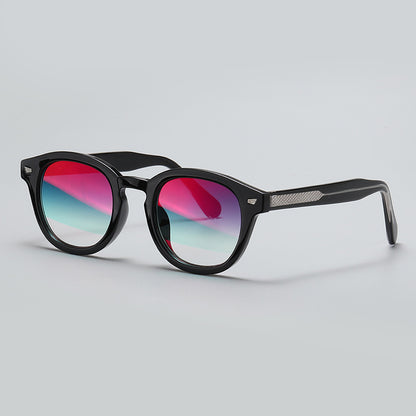 Studded Retro Round Sunglasses