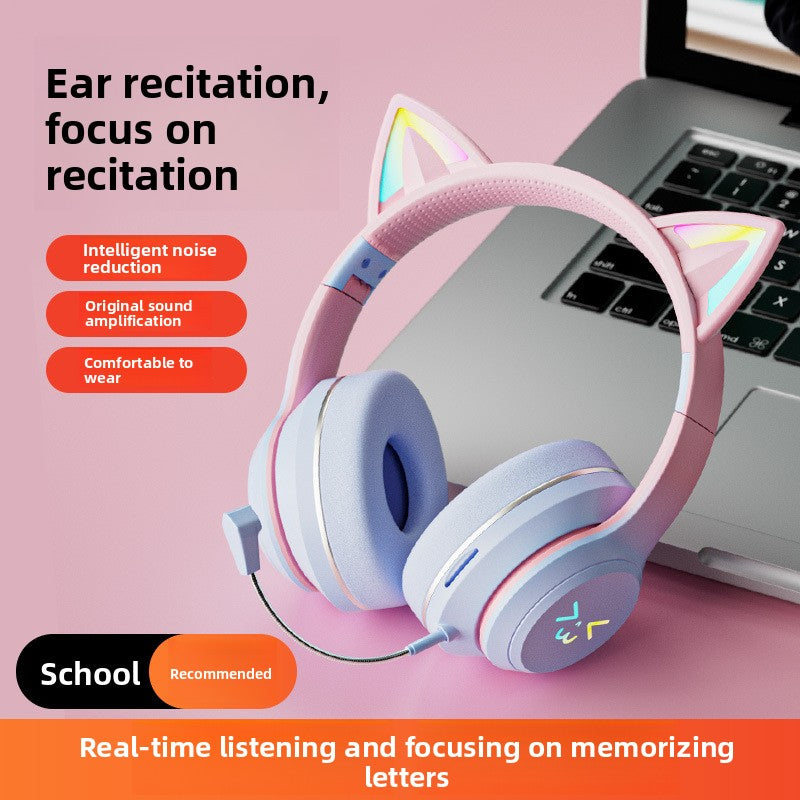 Student Learning Ear Reading Headset