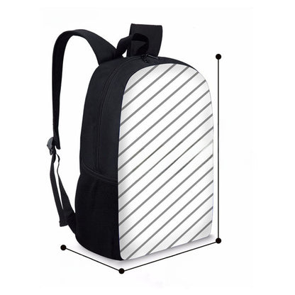 Student schoolbag printed backpack