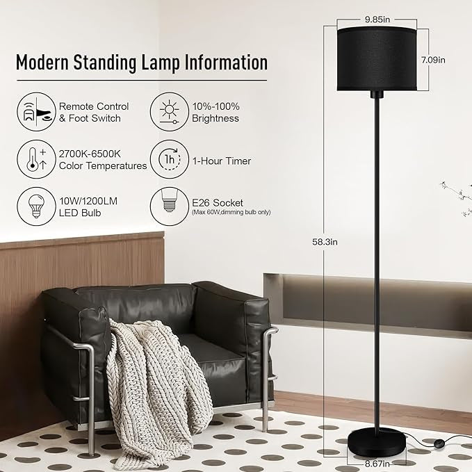 Study decorative floor lamp