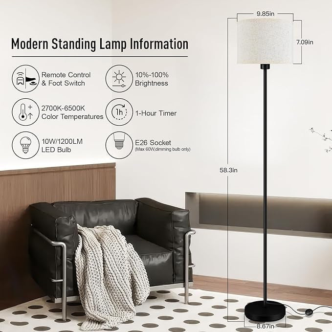 Study decorative floor lamp