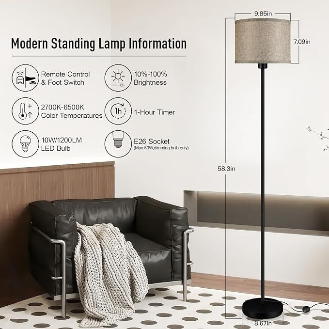 Study decorative floor lamp