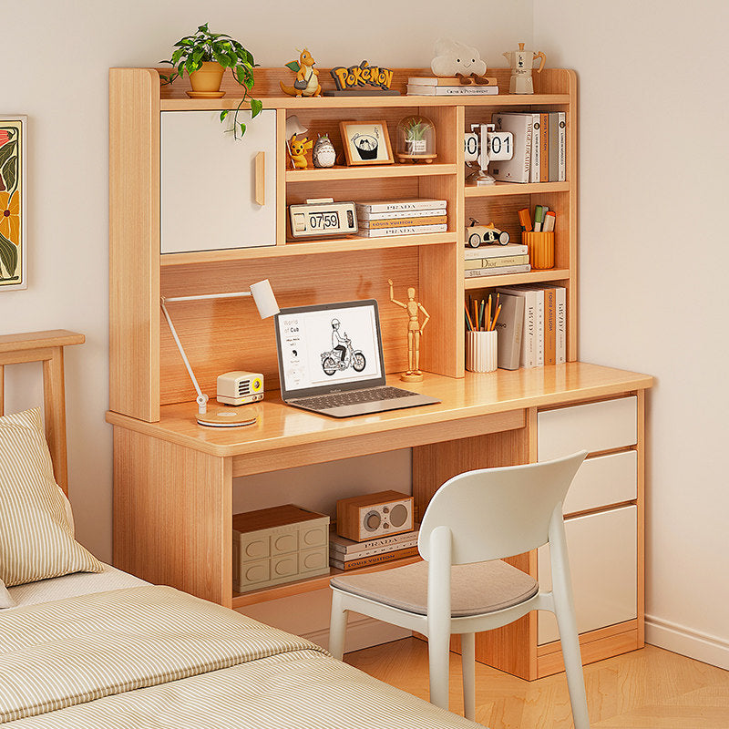 Study Desk with Bookshelf and Storage