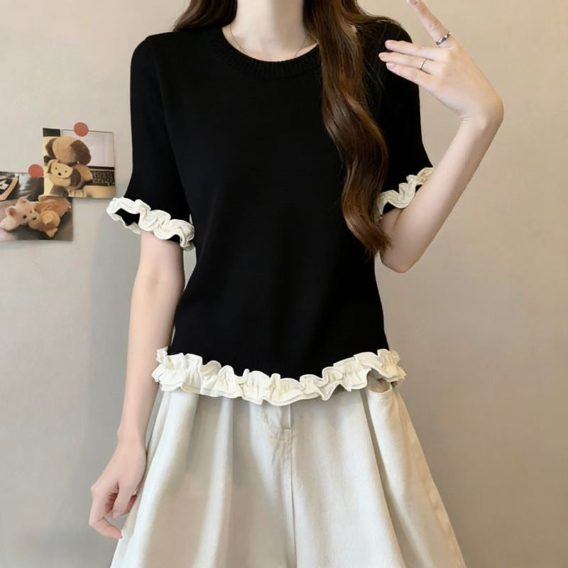Stunning Mid-Sleeve Regular Shoulder Top