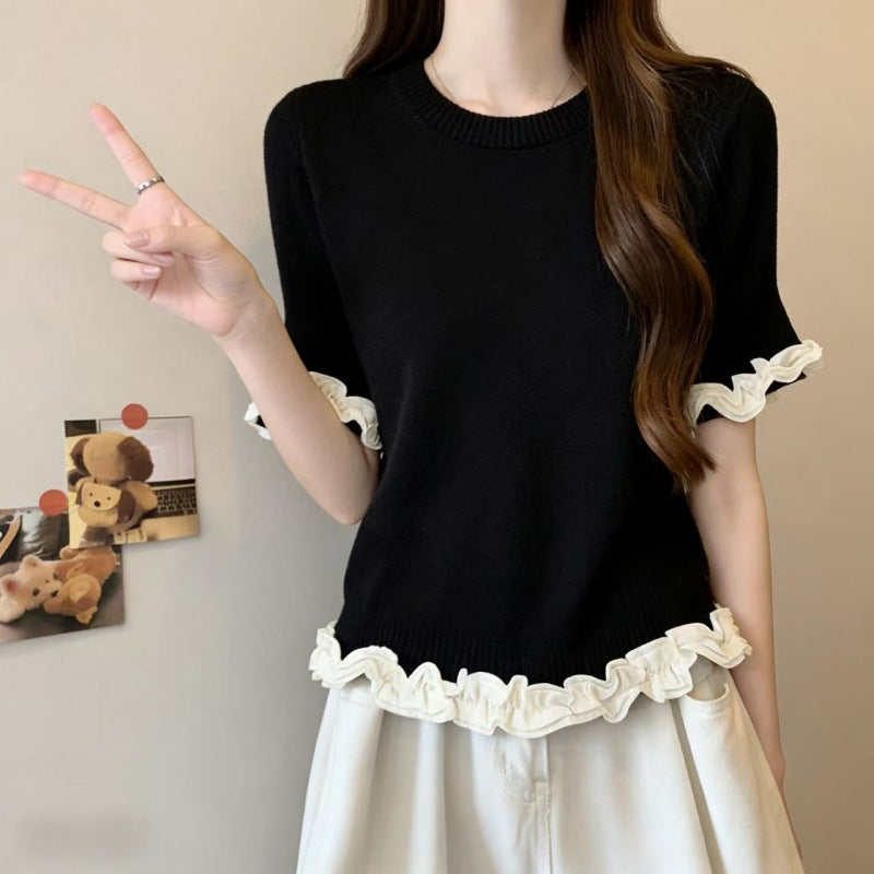 Stunning Mid-Sleeve Regular Shoulder Top