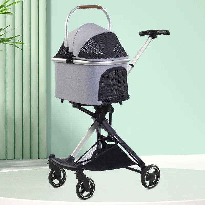 Sturdy portable dog stroller