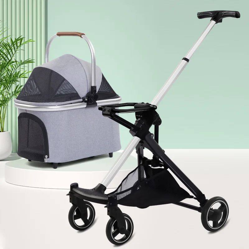 Sturdy portable dog stroller