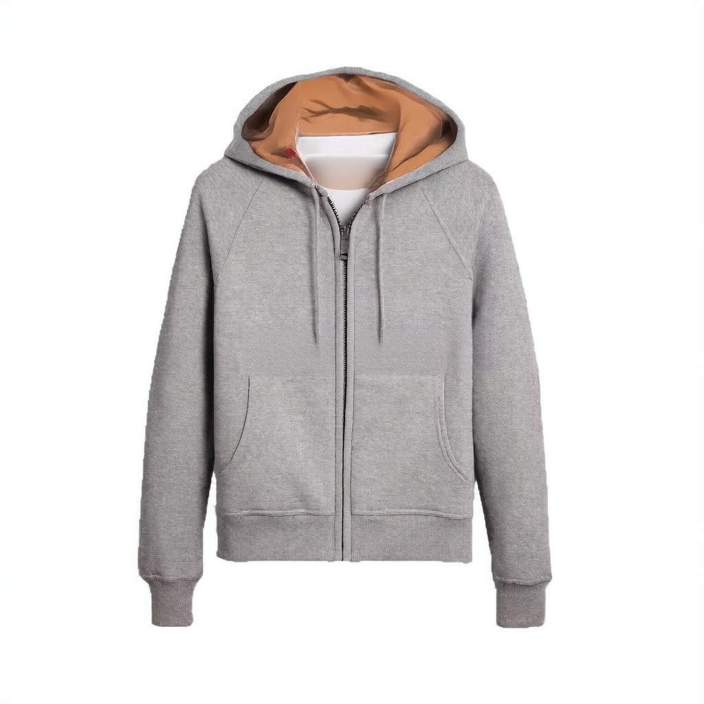 Style Hooded Zipper Sweatshirt