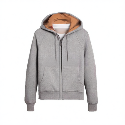 Style Hooded Zipper Sweatshirt