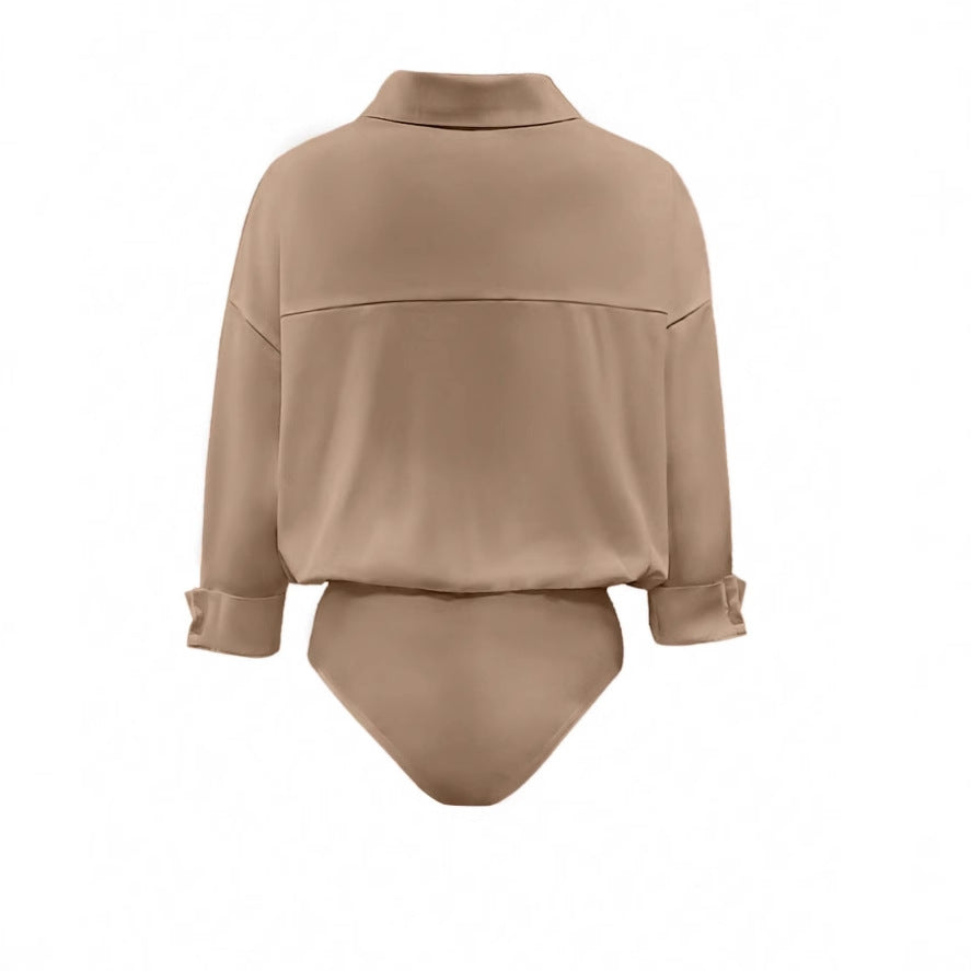 Stylish collared bodysuit
