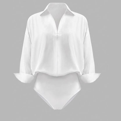 Stylish collared bodysuit