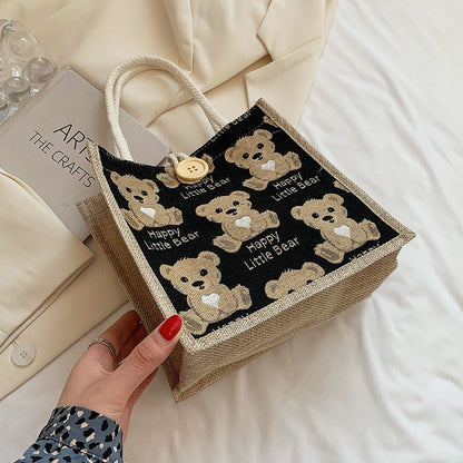 Stylish Geometric Print Soft Handle Handbag for Women