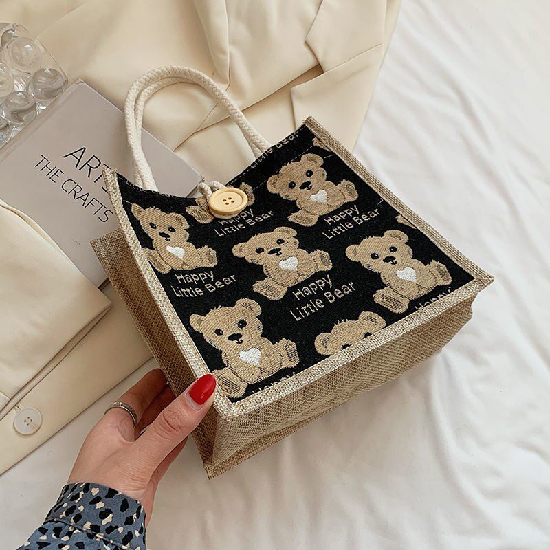 Stylish Geometric Print Soft Handle Handbag for Women