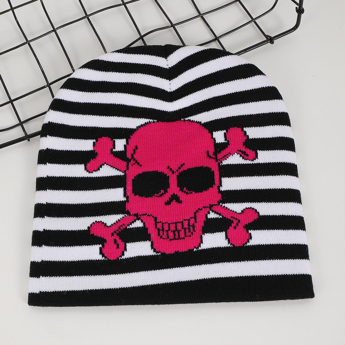 Stylish Jacquard Skull Knitted Hat