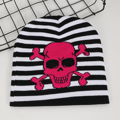 Stylish Jacquard Skull Knitted Hat