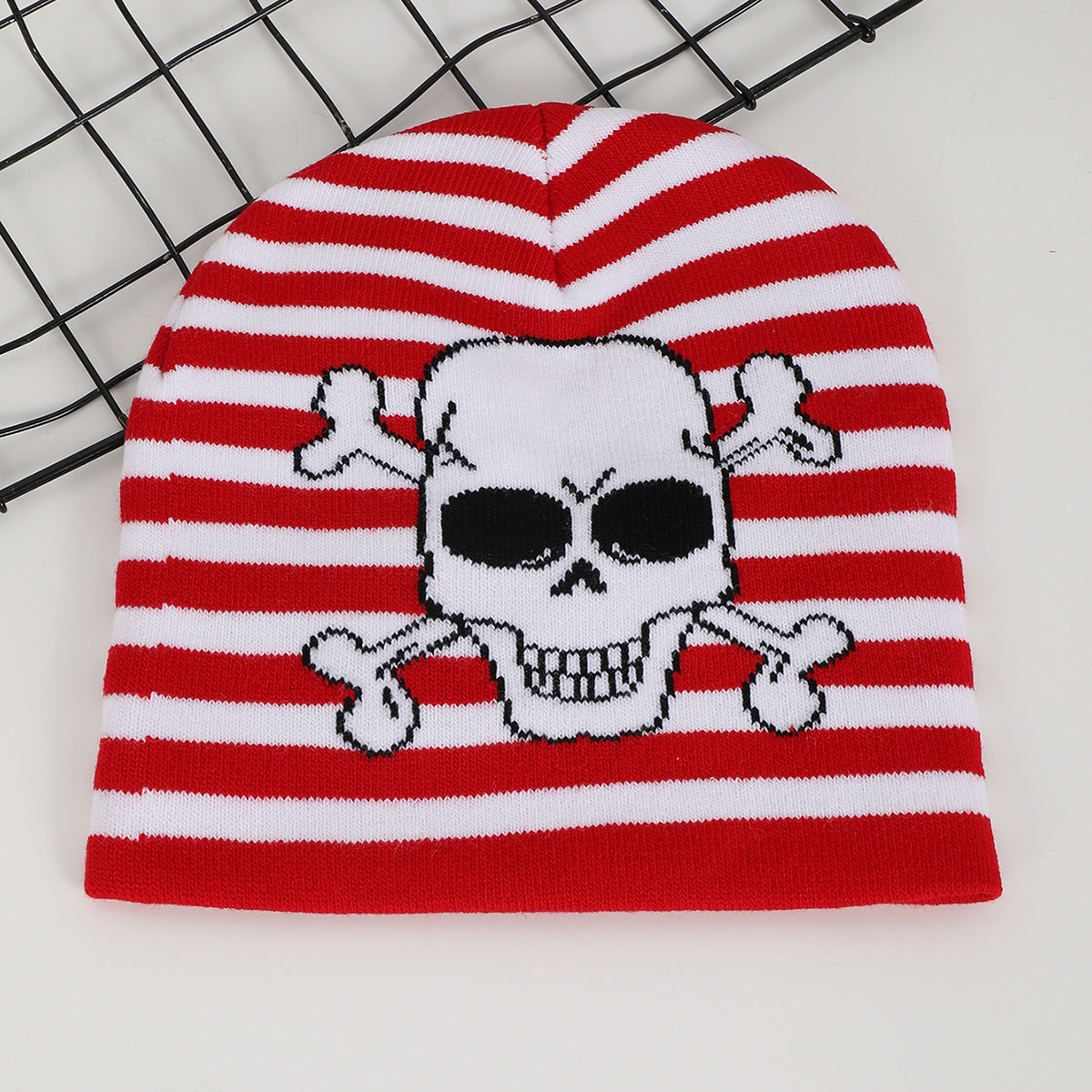 Stylish Jacquard Skull Knitted Hat