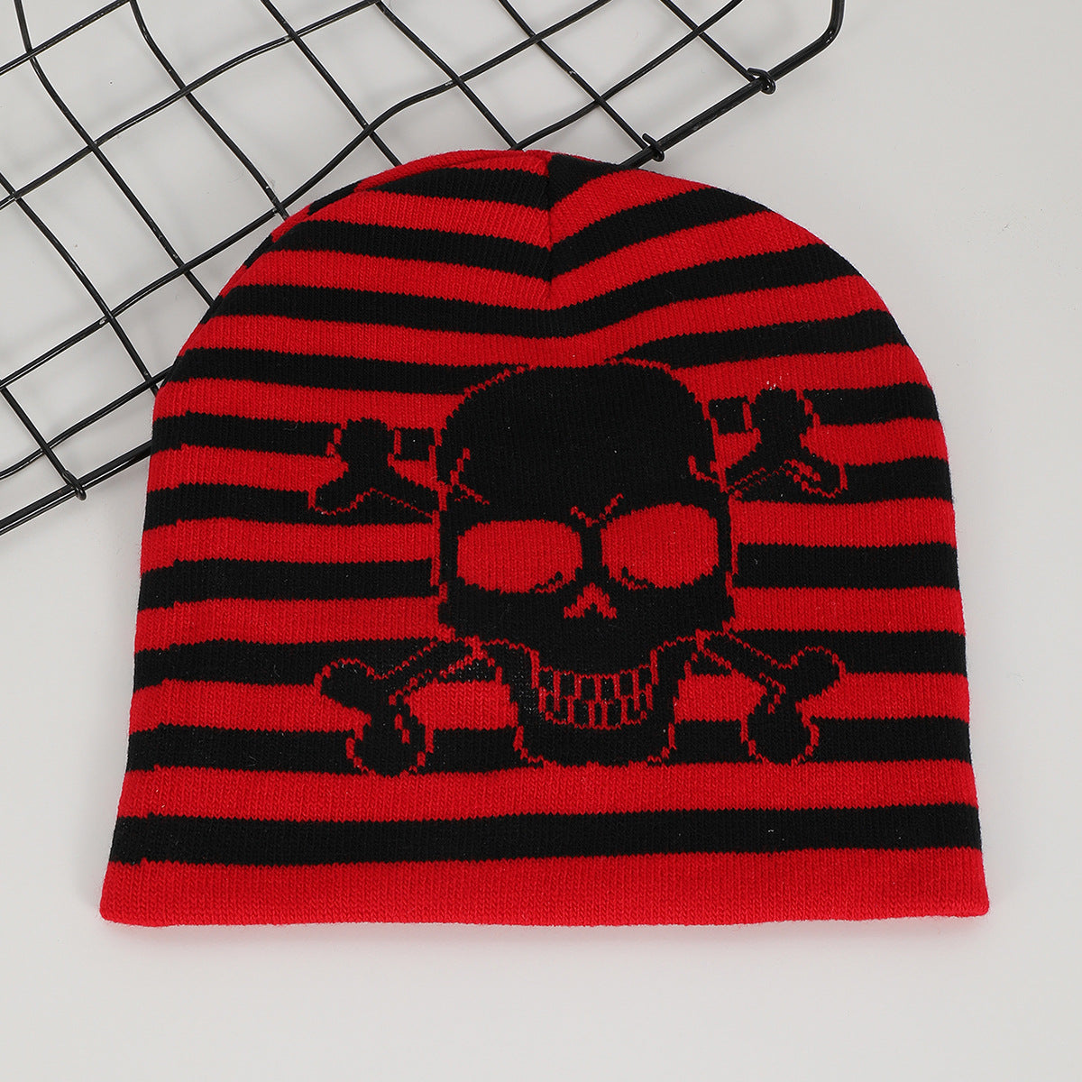 Stylish Jacquard Skull Knitted Hat