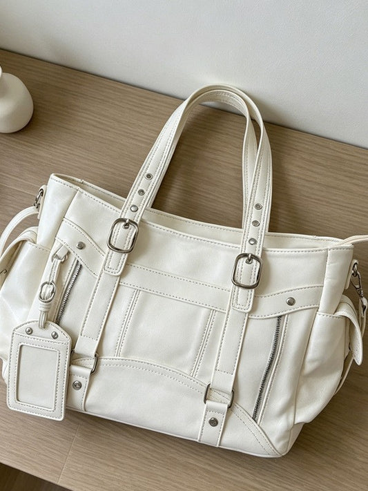 Stylish Large-Capacity Tote Bag with Adjustable Strap