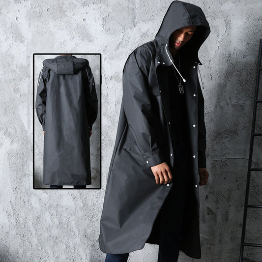 Stylish long raincoat
