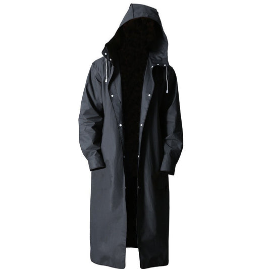 Stylish long raincoat